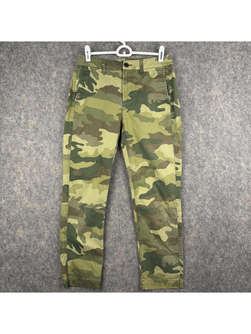 J Crew Women’s Camo Camouflage Green Chino Pants Size 0 26” EUC 688